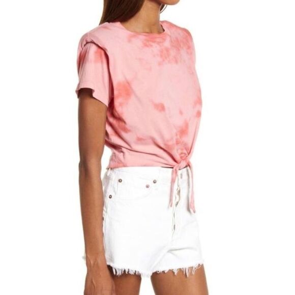 All Saints coni tie dye t-shirt red nwot - Picture 3 of 9